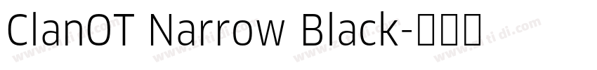 ClanOT Narrow Black字体转换